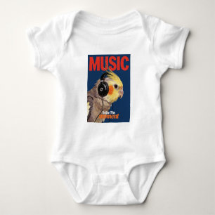 Musikliebhaber Nymphensittich Baby Strampler
