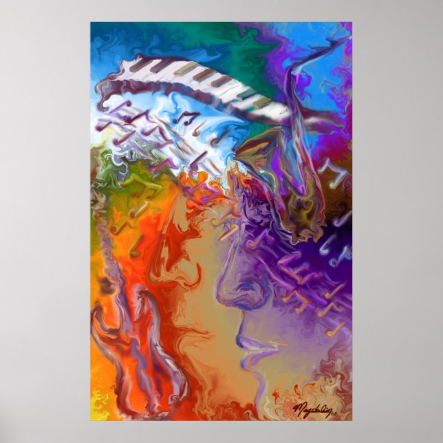 Musikliebhaber Poster (Vorne)