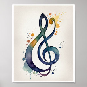 Musikliebhaber Poster Wall Art