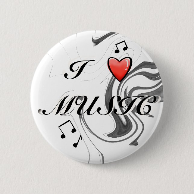 Musikliebhaber y2k Pin Button (Vorderseite)