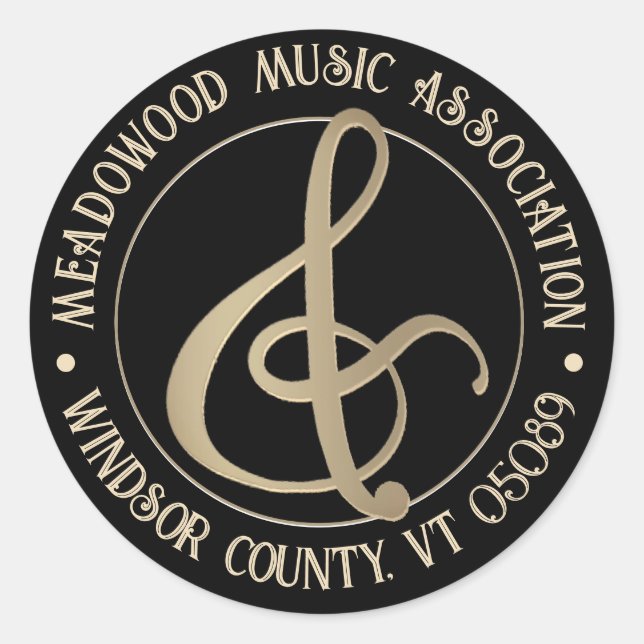 Musiklub Organisation Chor Lehrer Chorzeichen Runder Aufkleber (Vorderseite)