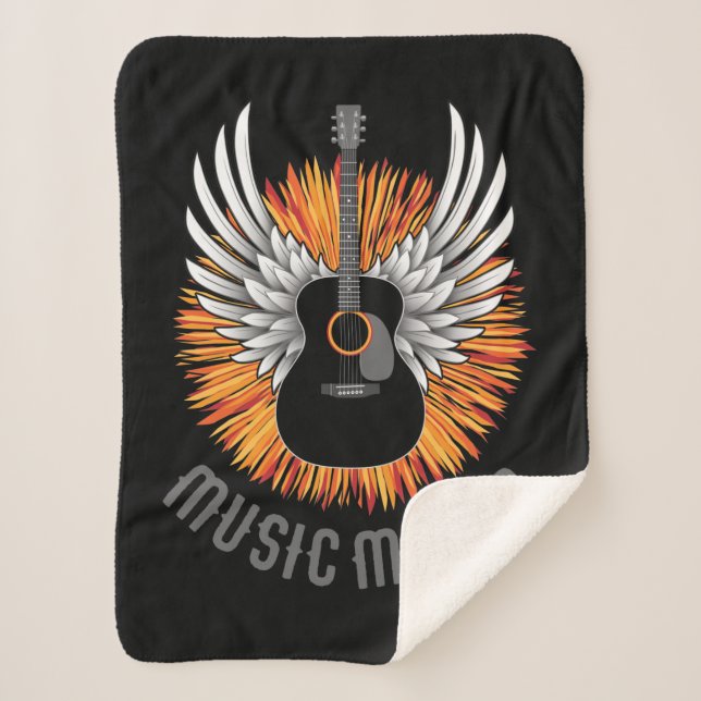 Musikmacher (Gitarrenspieler) Sherpadecke (Vorderseite)