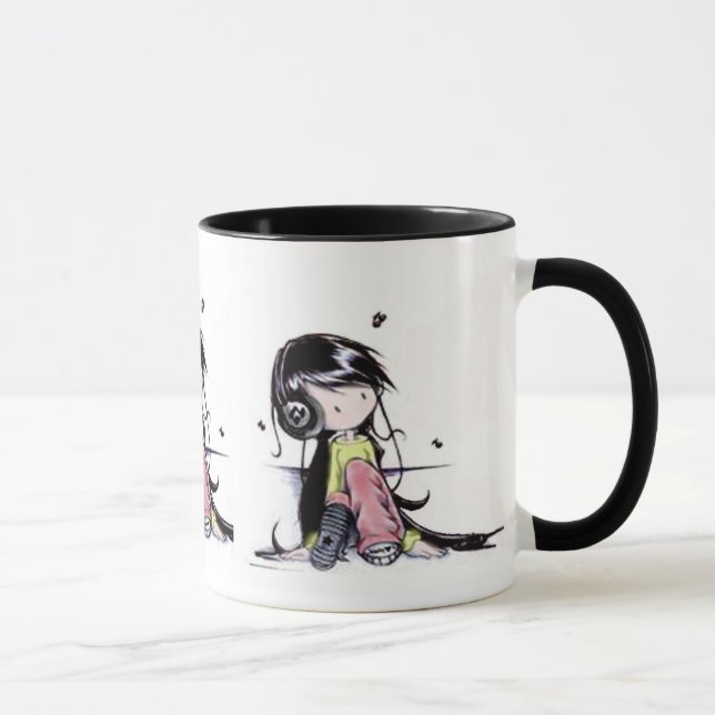 Musikmädchen-Tasse Tasse (Rechts)