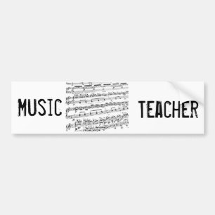 Musikmajor/Student/Lehrer Autoaufkleber