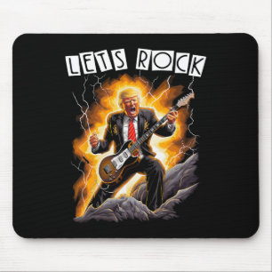 Musikmanie Lustiger Donald Trump spielt Gitarre - Mousepad