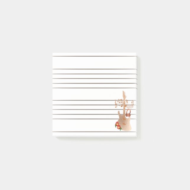 Musikmanuskript  post-it klebezettel (Vorderseite)