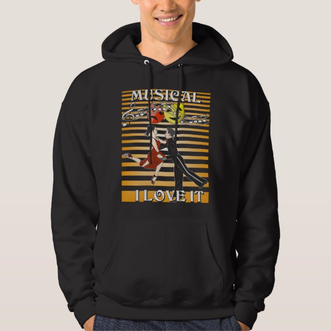 MUSIKMASCHINEN I LIEBE IT HOODIE (Vorderseite)