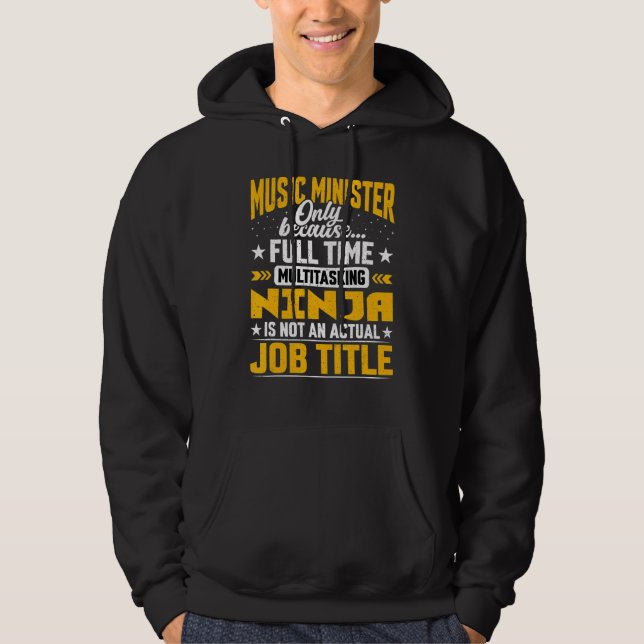 Musikminister Job Title Music Coordinators Dire Hoodie (Vorderseite)
