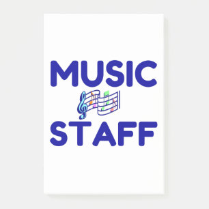 MUSIKMITARBEITER POST-IT KLEBEZETTEL