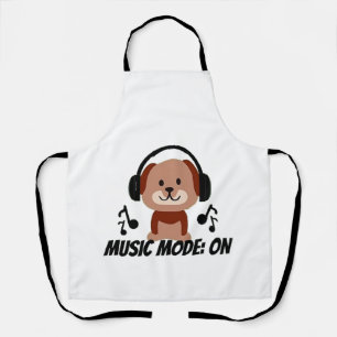 Musikmodus EIN � Chill Dog Cartoon Vibes Schürze