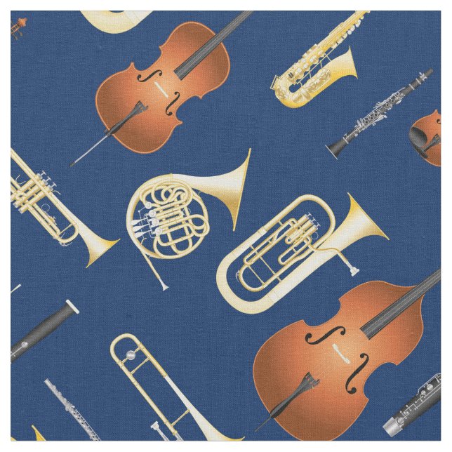 Musikmusikdekor Blue Stoff (Nahaufnahme)