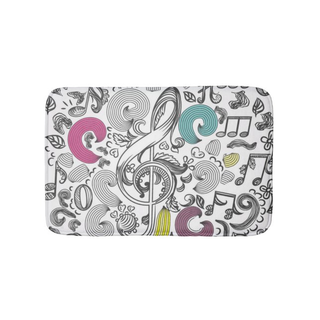 Musikmuster Badematte (Vorderseite)