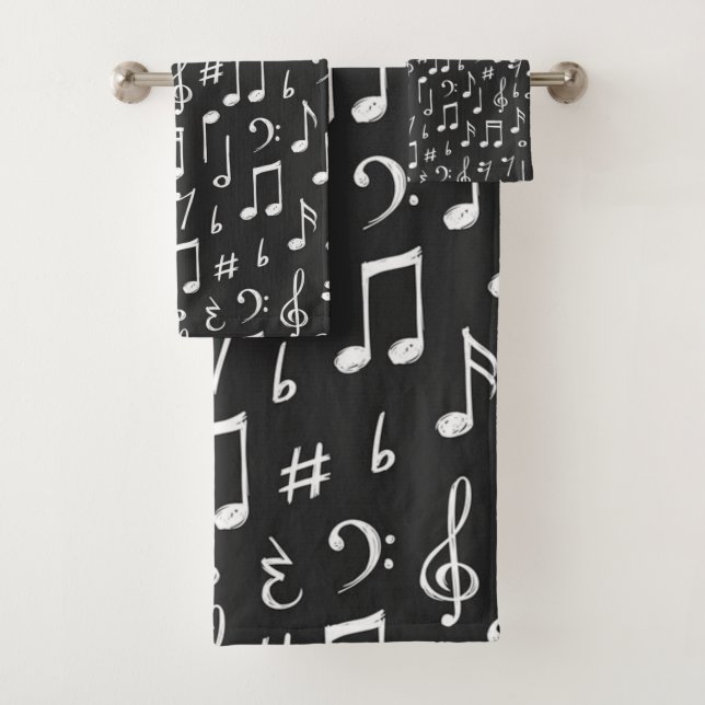 Musikmuster Badhandtuch Set (Insitu)