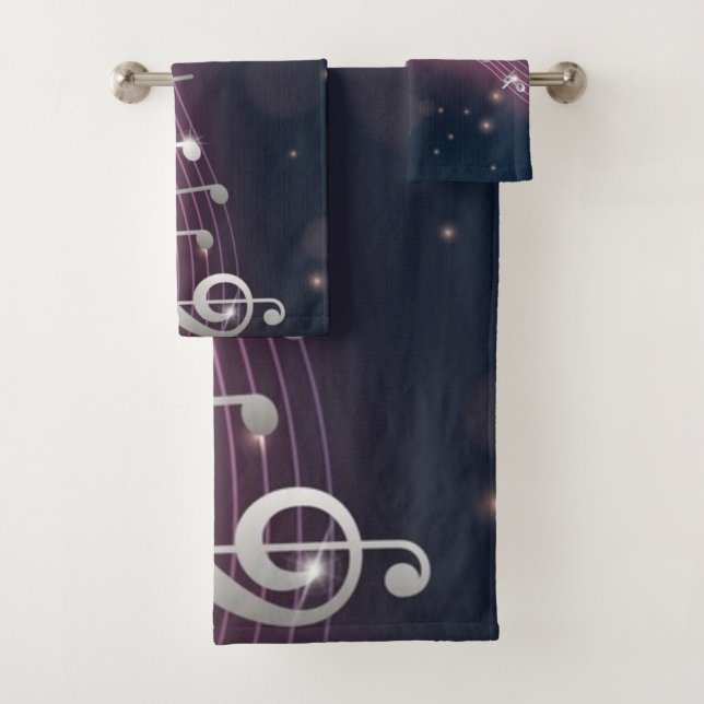 Musikmuster Badhandtuch Set (Insitu)