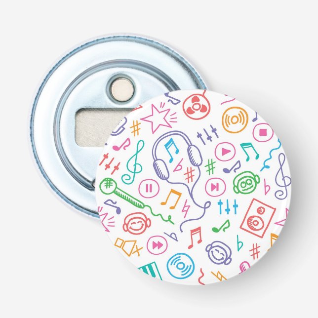 Musikmuster Flaschenöffner (Vorderseite)