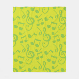 Musikmuster Fleecedecke