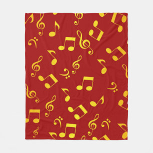 Musikmuster Fleecedecke