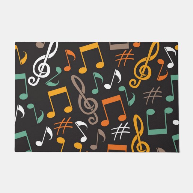 Musikmuster Fußmatte (Vorderseite)