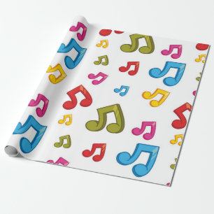 Musikmuster Geschenkpapier