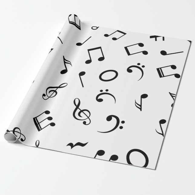 Musikmuster Geschenkpapier (Ungerollt)
