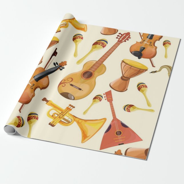Musikmuster Geschenkpapier (Ungerollt)