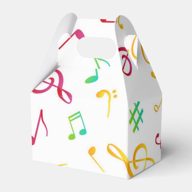 Musikmuster Geschenkschachtel (Vorderseite)
