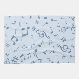 Musikmuster Geschirrtuch