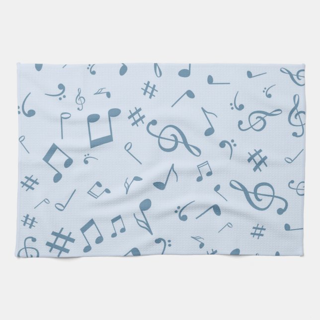 Musikmuster Geschirrtuch (Horizontal)