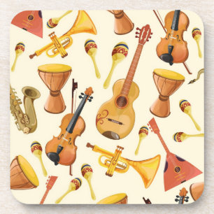 Musikmuster Getränkeuntersetzer