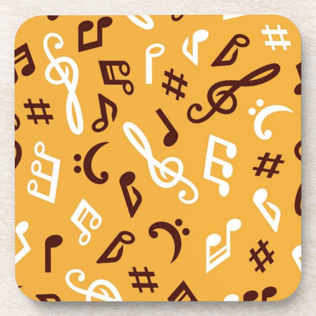 Musikmuster Getränkeuntersetzer (Vorderseite)