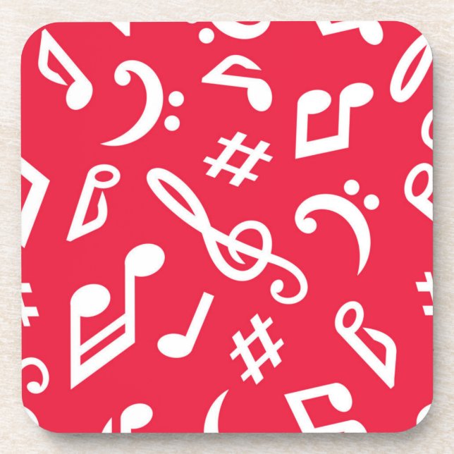 Musikmuster Getränkeuntersetzer (Vorderseite)