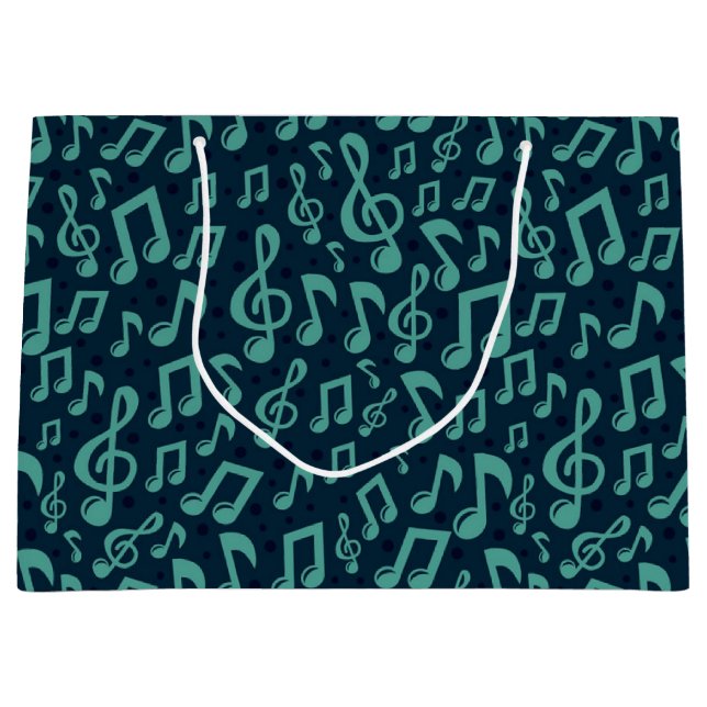 Musikmuster Große Geschenktüte (Vorderseite)