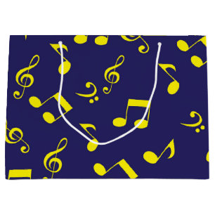 Musikmuster Große Geschenktüte