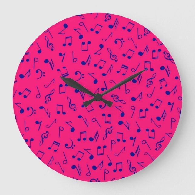 Musikmuster Große Wanduhr (Vorderseite)