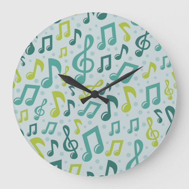 Musikmuster Große Wanduhr (Vorderseite)