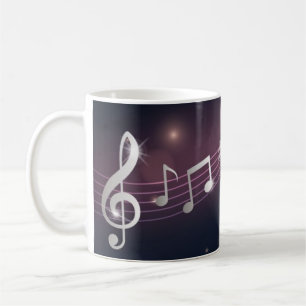 Musikmuster Kaffeetasse