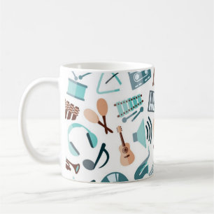 Musikmuster Kaffeetasse