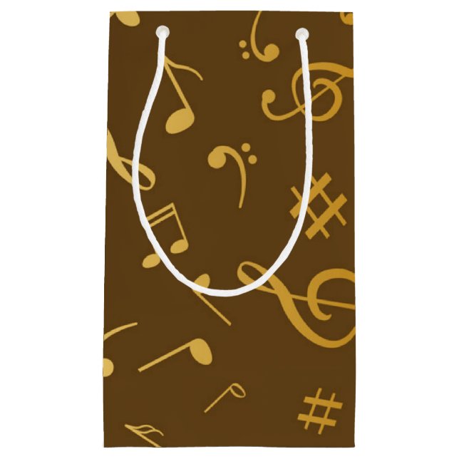 Musikmuster Kleine Geschenktüte (Vorderseite)