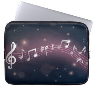 Musikmuster Laptopschutzhülle