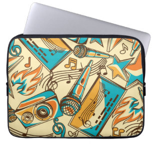 Musikmuster Laptopschutzhülle