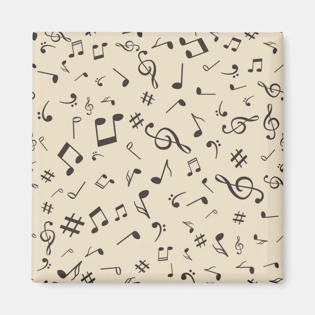 Musikmuster Magnet (Vorne)