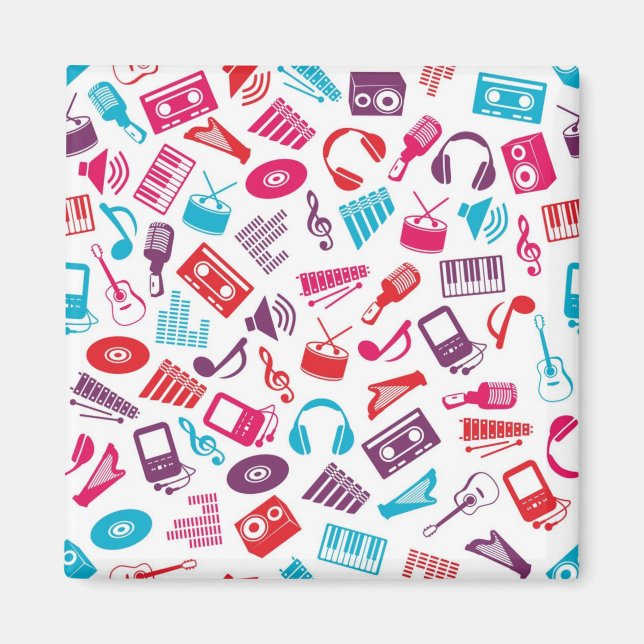 Musikmuster Magnet (Vorne)