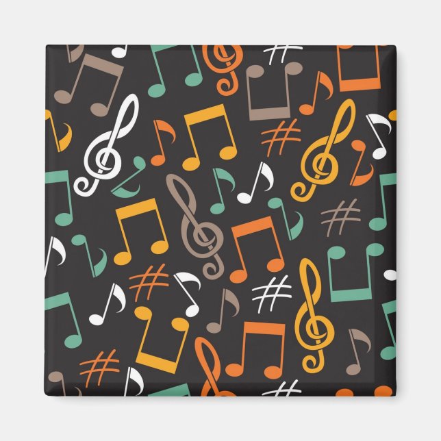 Musikmuster Magnet (Vorne)