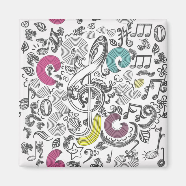Musikmuster Magnet (Vorne)