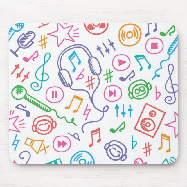 Musikmuster Mousepad (Vorne)