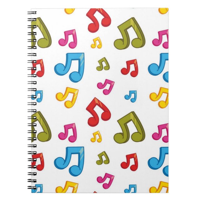 Musikmuster Notizblock (Vorderseite)