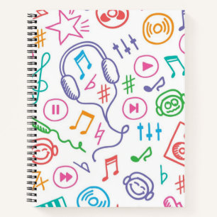 Musikmuster Notizbuch
