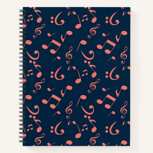 Musikmuster Notizbuch (Vorderseite)