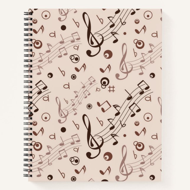 Musikmuster Notizbuch (Vorderseite)