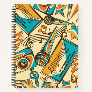 Musikmuster Notizbuch